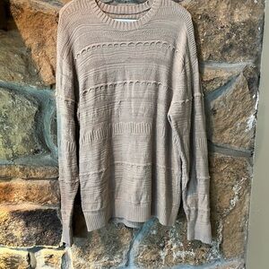 Hollister Men's Taupe Crewneck Sweater
